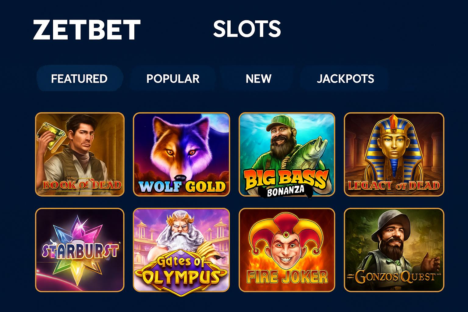 Jogos de Slot no Casino Online ZETBET