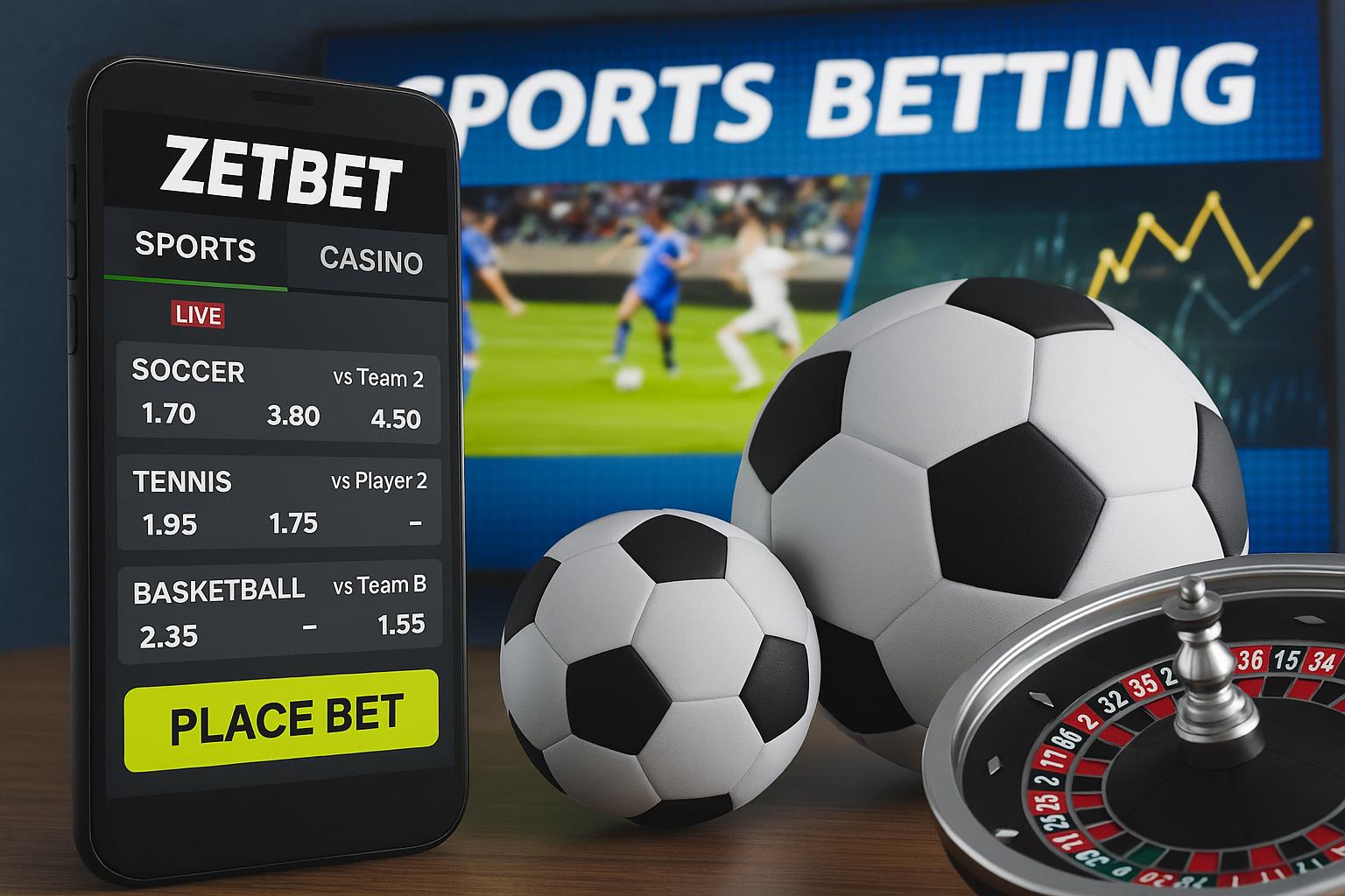 Apostas esportivas no cassino online ZETBET
